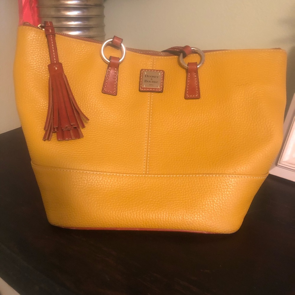 Yellow Dooney & Bourke purse